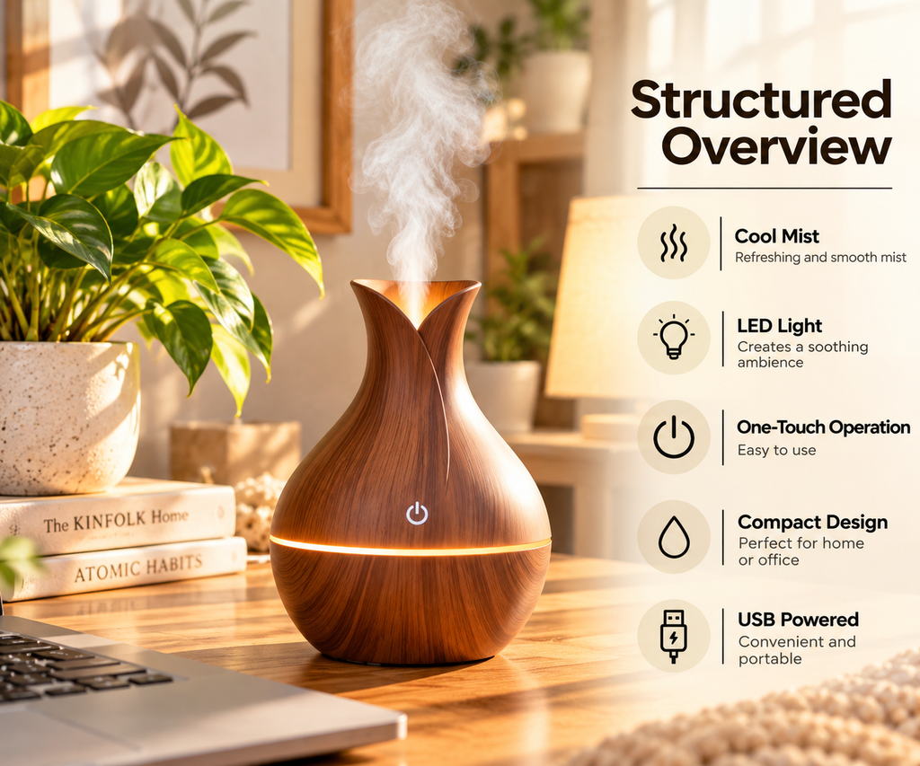 FreshLight BloomMist – Decorative Mist Diffuser